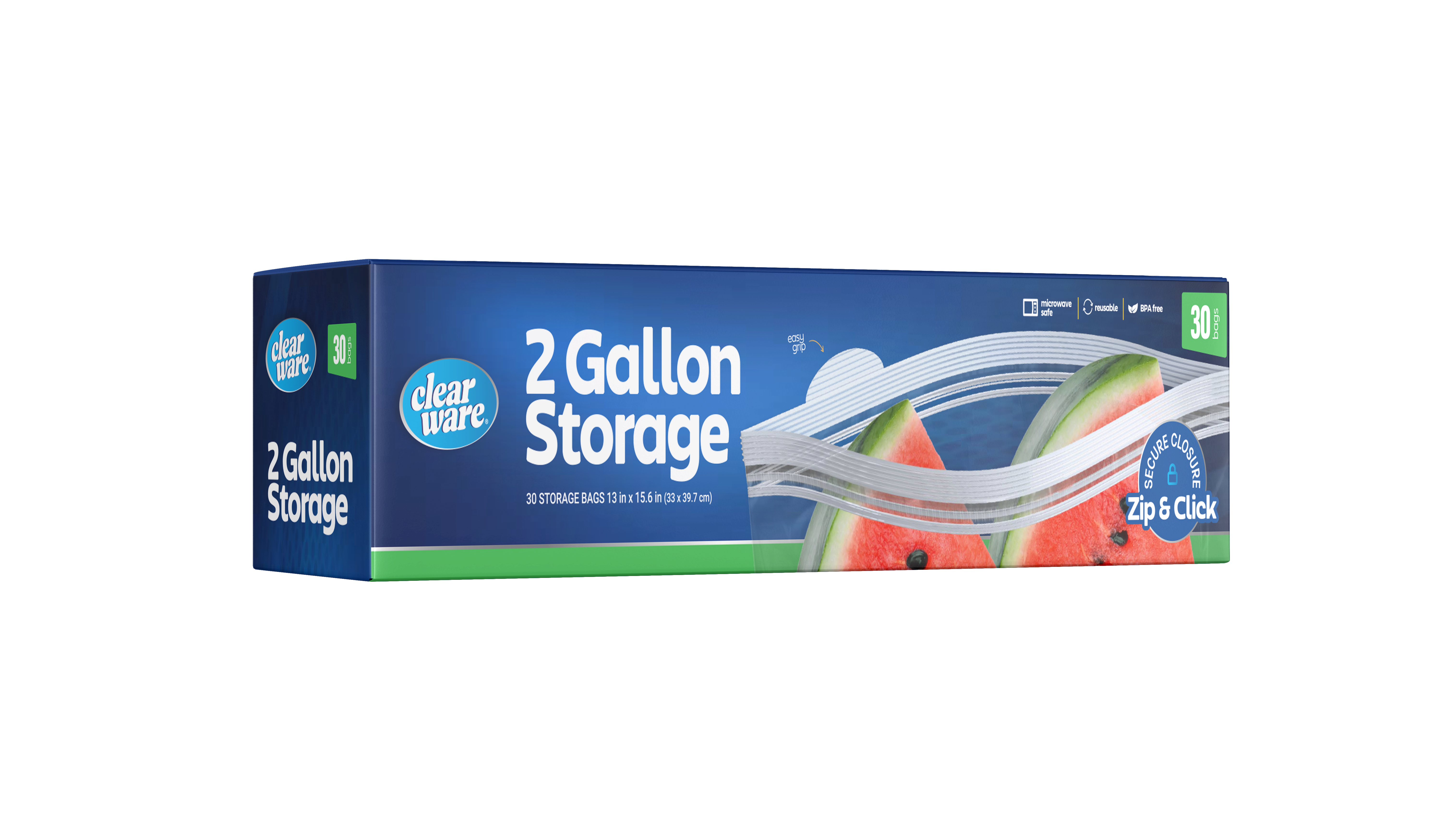 Clearware® 2-Gallon Storage Bags