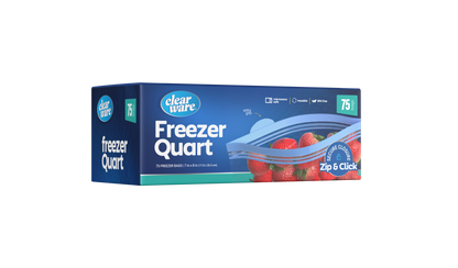 Clearware® Quart Freezer Bags