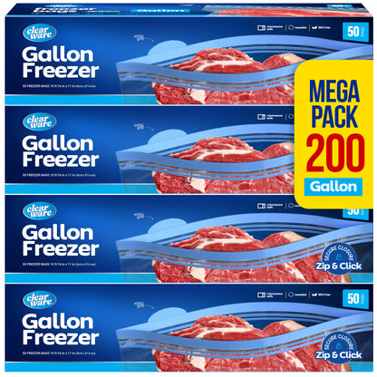 Clearware® Gallon Freezer Bags