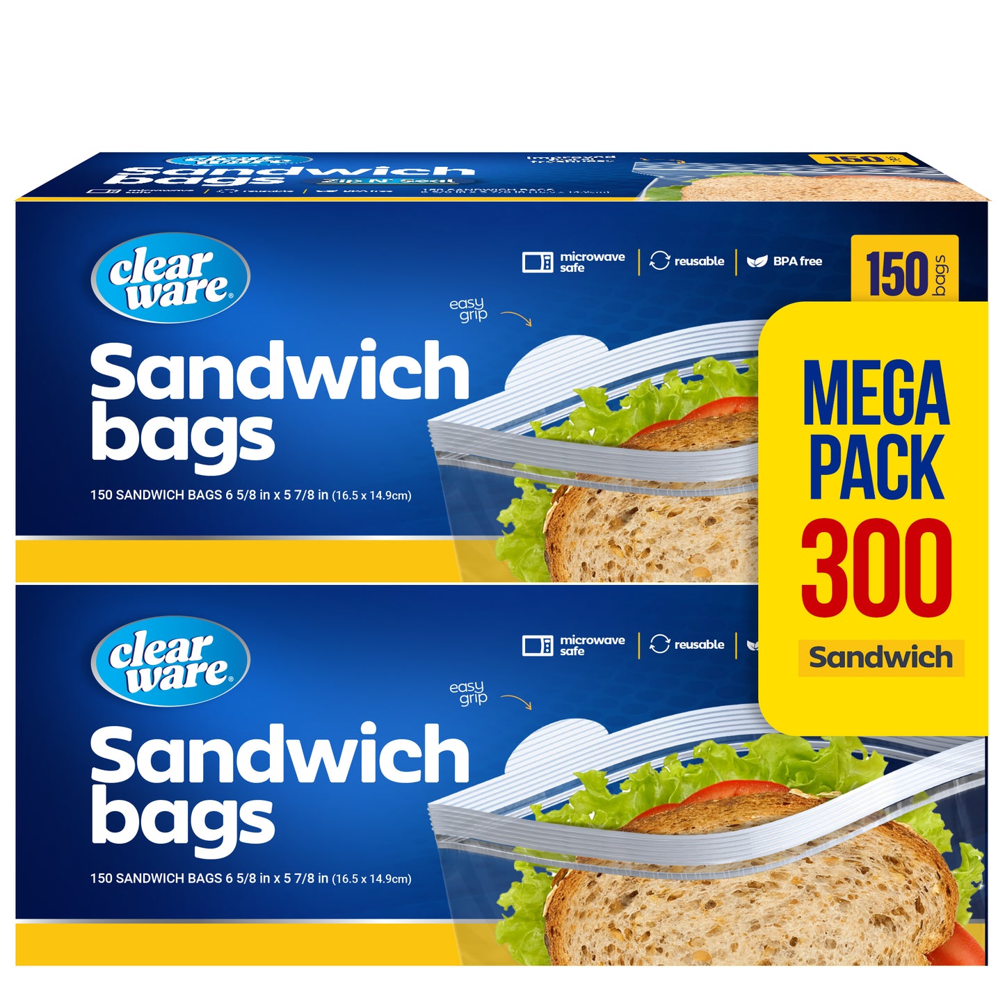 Clearware® Sandwich Bags